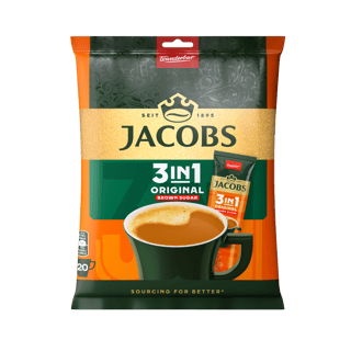 Jacobs Mixes Original Brown Sugar 3in1 Bag 20x NR 22784 v01